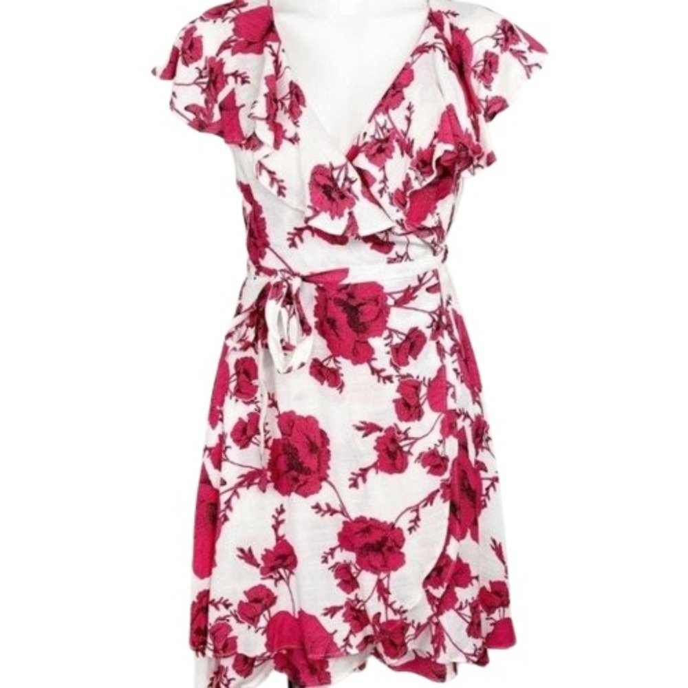 Free People Floral Wrap Dress. New With Tickets Size Large